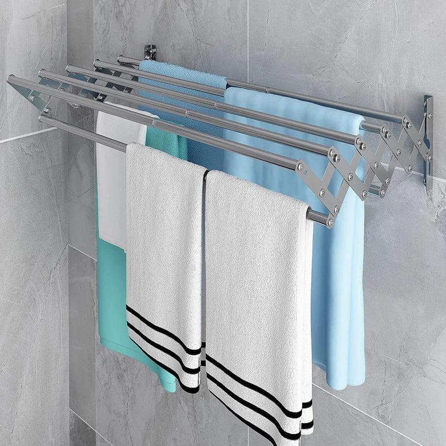 Étendoir à linge mural pliable