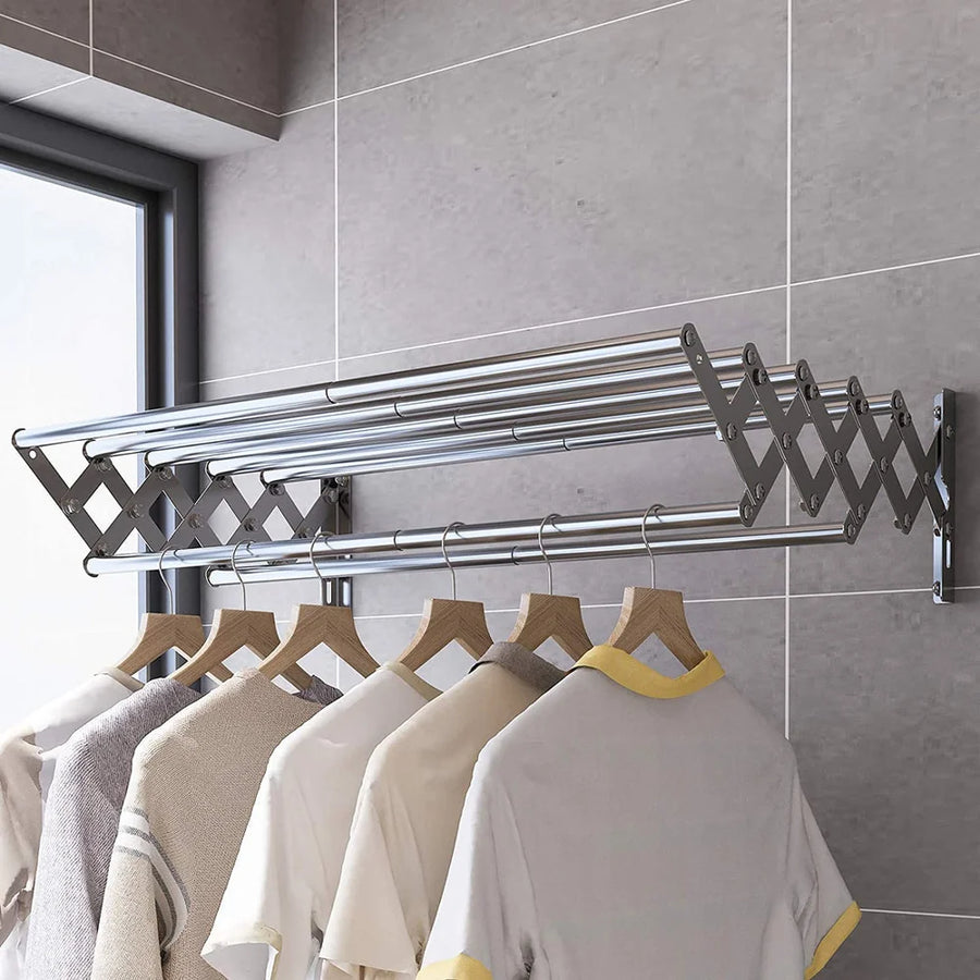 Étendoir à linge mural pliable